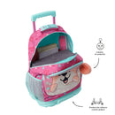 Morral con ruedas Niña Doggy Love Grande Rosado