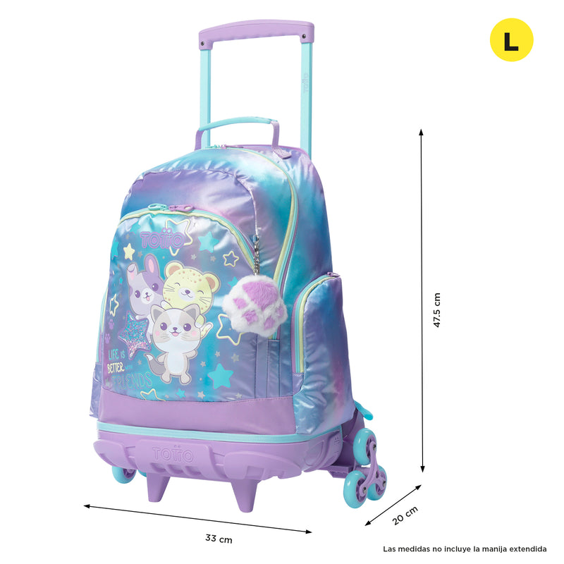 Morral ruedas Niña 3 Rue Bomper Friends L Morado