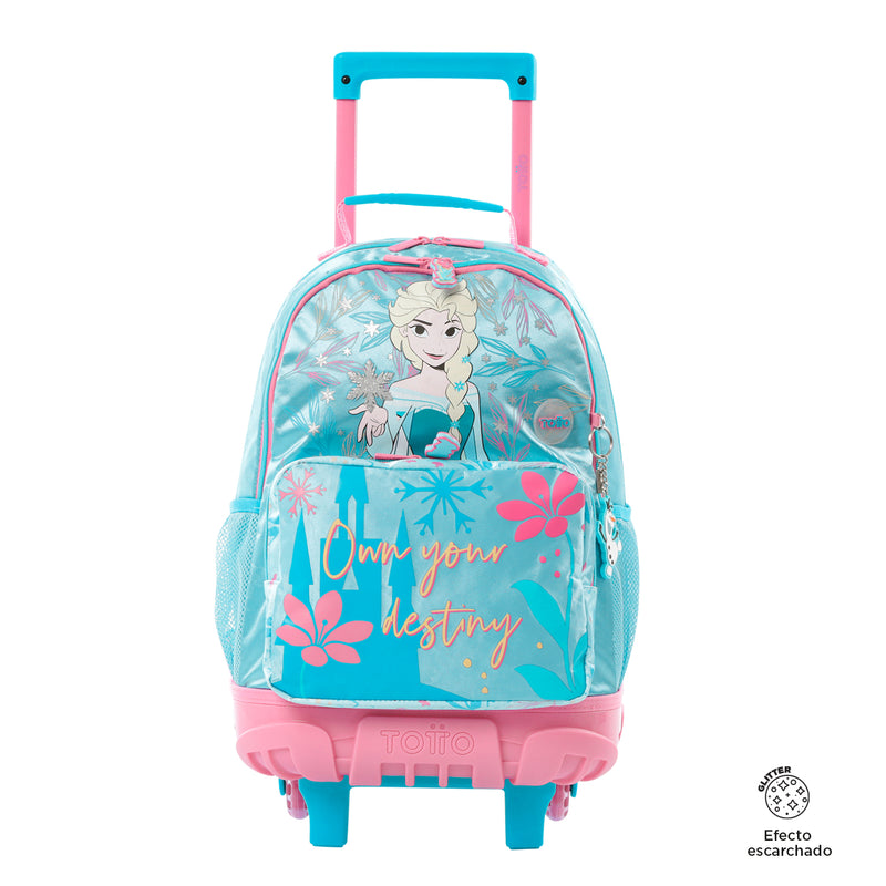 Morral ruedas Niña Frozen Destiny M Azul