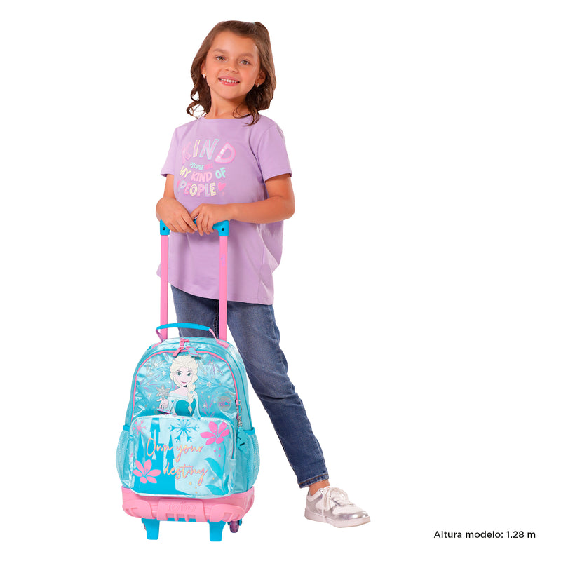 Morral ruedas Niña Frozen Destiny M Azul