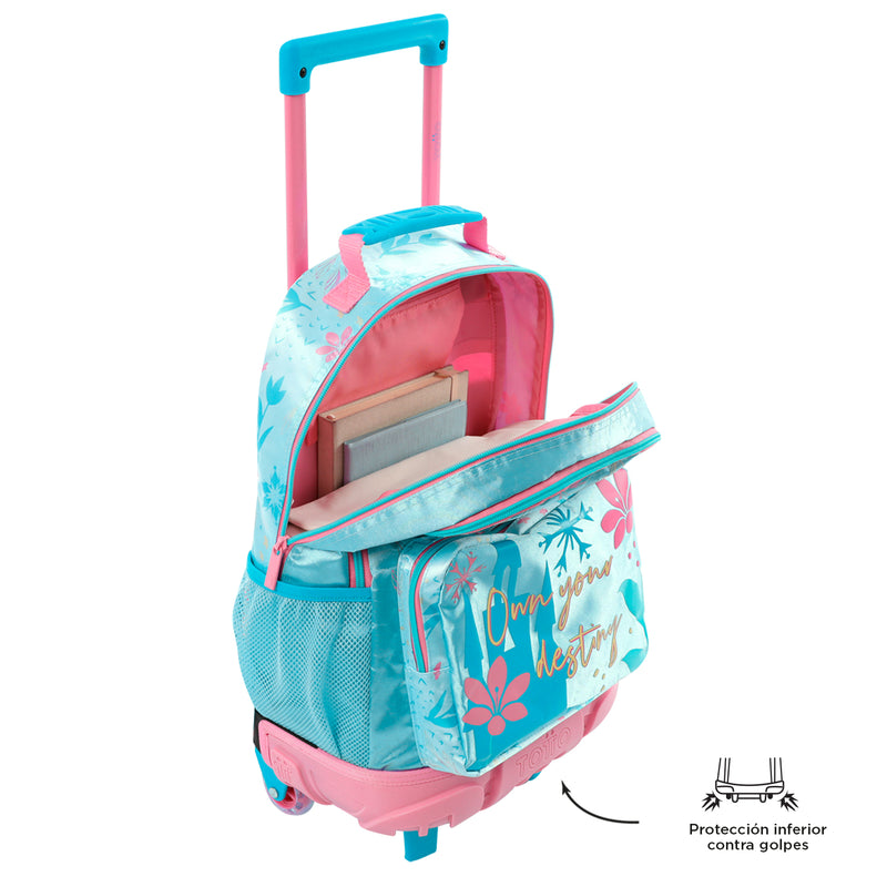 Morral ruedas Niña Frozen Destiny M Azul