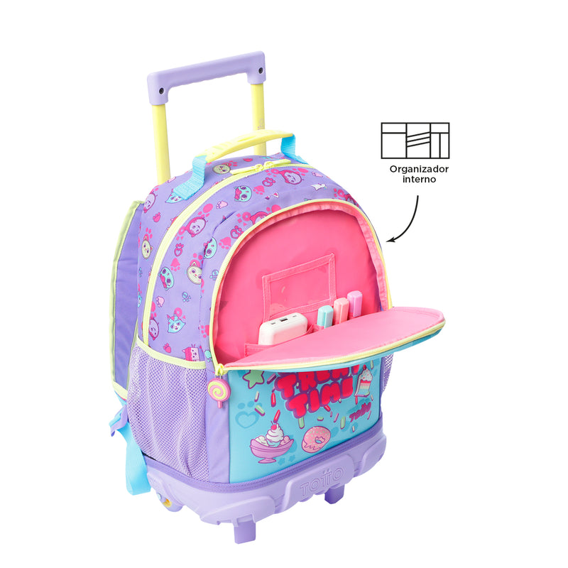 Morral ruedas Niña Gabby Doll House  M Azul