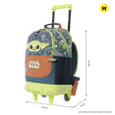 Morral con ruedas Niño Grogu School M Gris