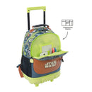 Morral con ruedas Niño Grogu School M Gris