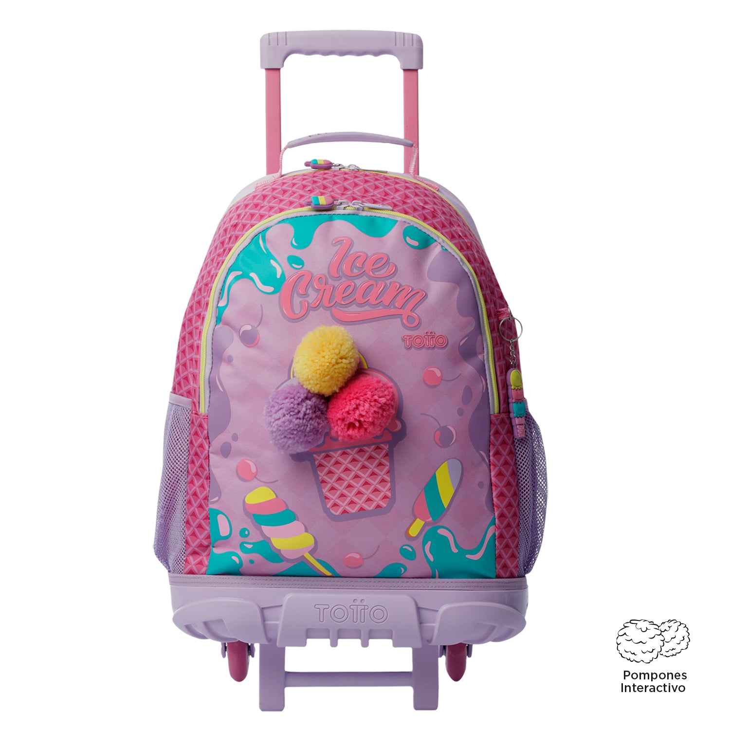 Morral ruedas Niña Rue Bomper Ice Pop L Rosado