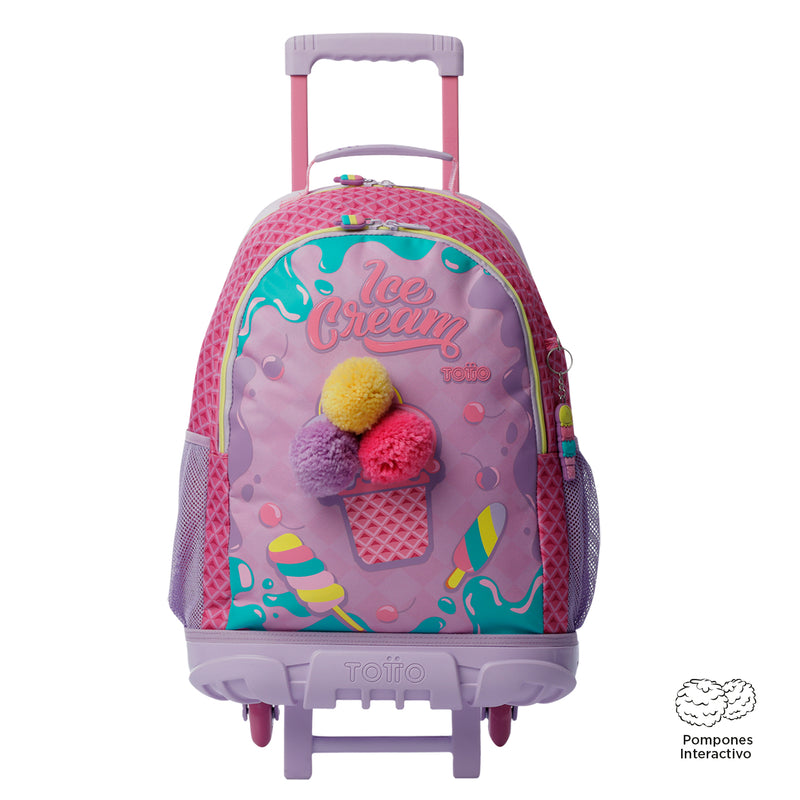 Morral ruedas Niña Rue Bomper Ice Pop L Rosado