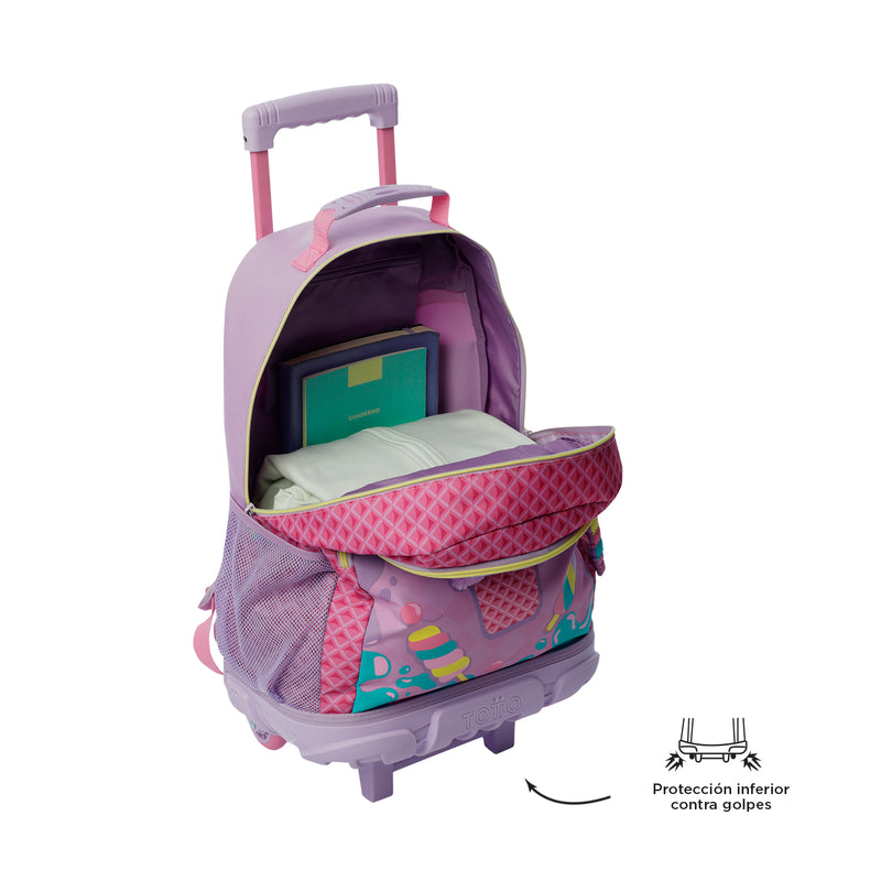 Morral ruedas Niña Rue Bomper Ice Pop L Rosado