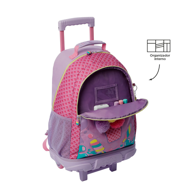 Morral ruedas Niña Rue Bomper Ice Pop L Rosado