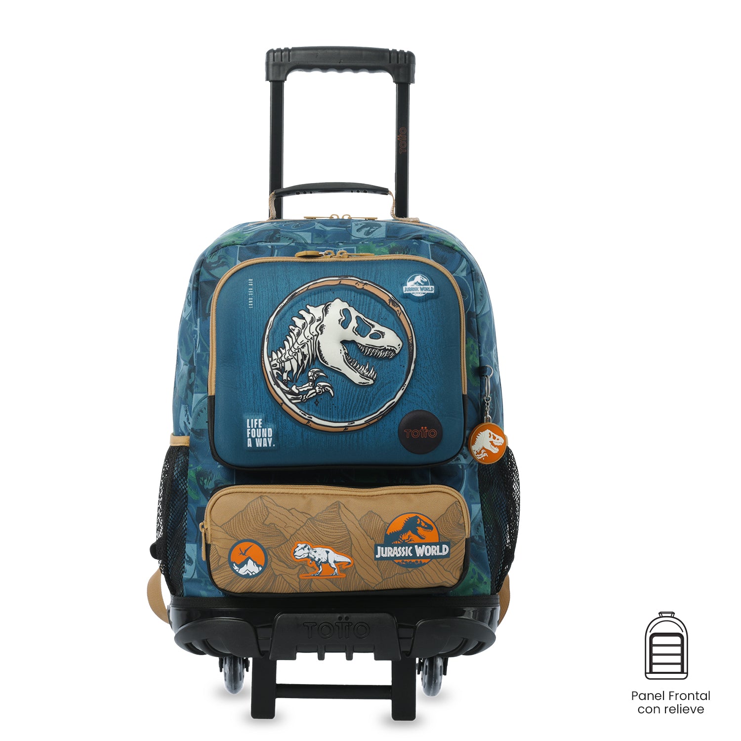 Maleta para Niño con ruedas Jurassic World Territory Grande Azul