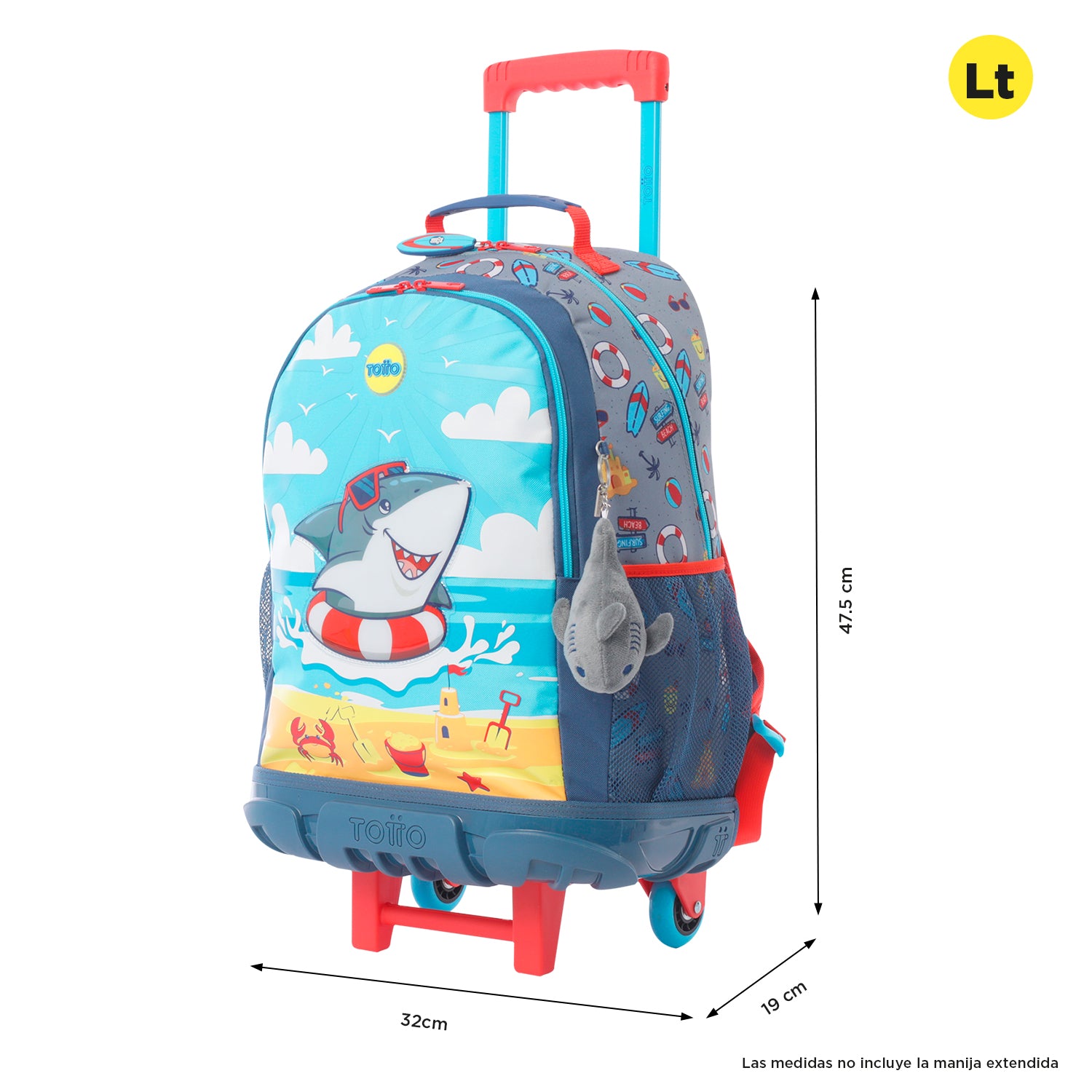 Morral ruedas Niño Little Surfer L Gris