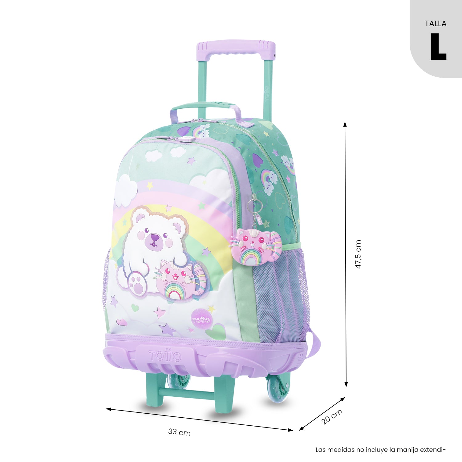 'Maleta para Niña con ruedas + Libro Para Colorear Little Magic Azul