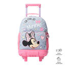 Morral con ruedas Niña Minnie Mediano Gris