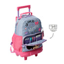 Morral con ruedas Niña Minnie Mediano Gris