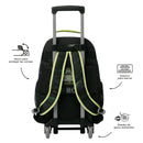 Morral con ruedas Niño Monster Race Grande Negro