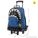 Morral ruedas Niño Sharky L Azul
