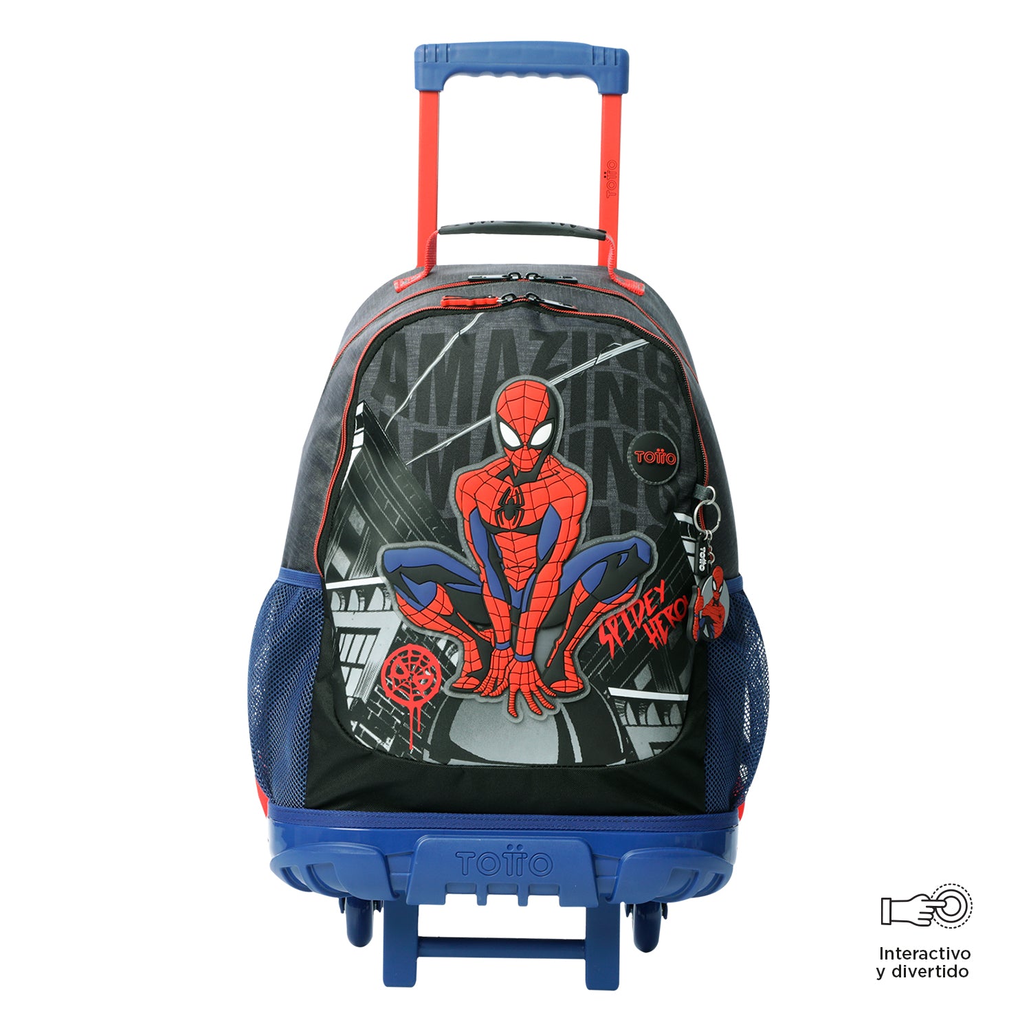 Morral para Niño Spiderman Amazing L Azul