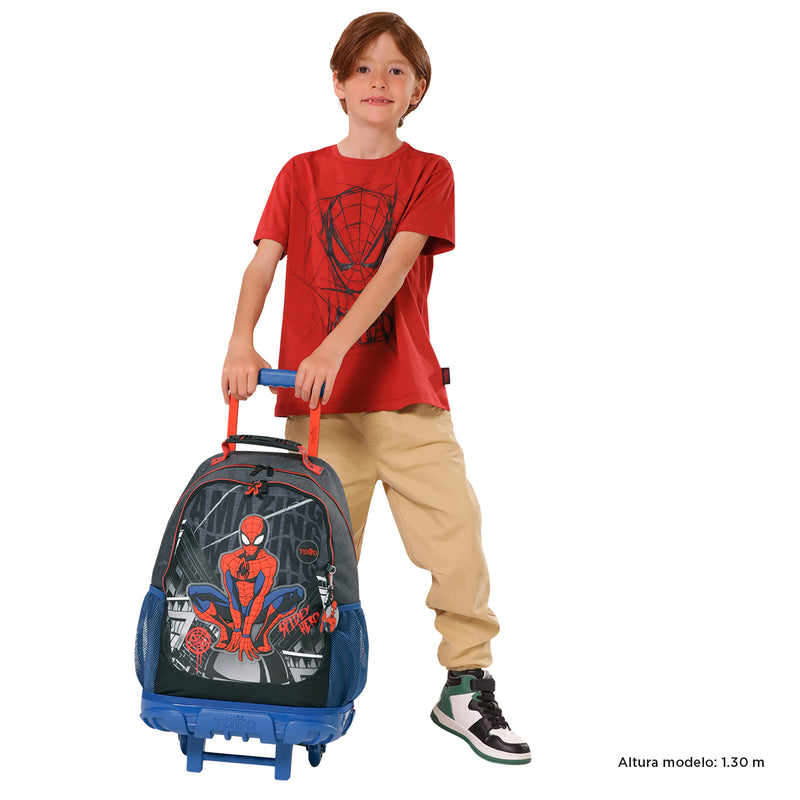 Morral para Niño Spiderman Amazing L Azul