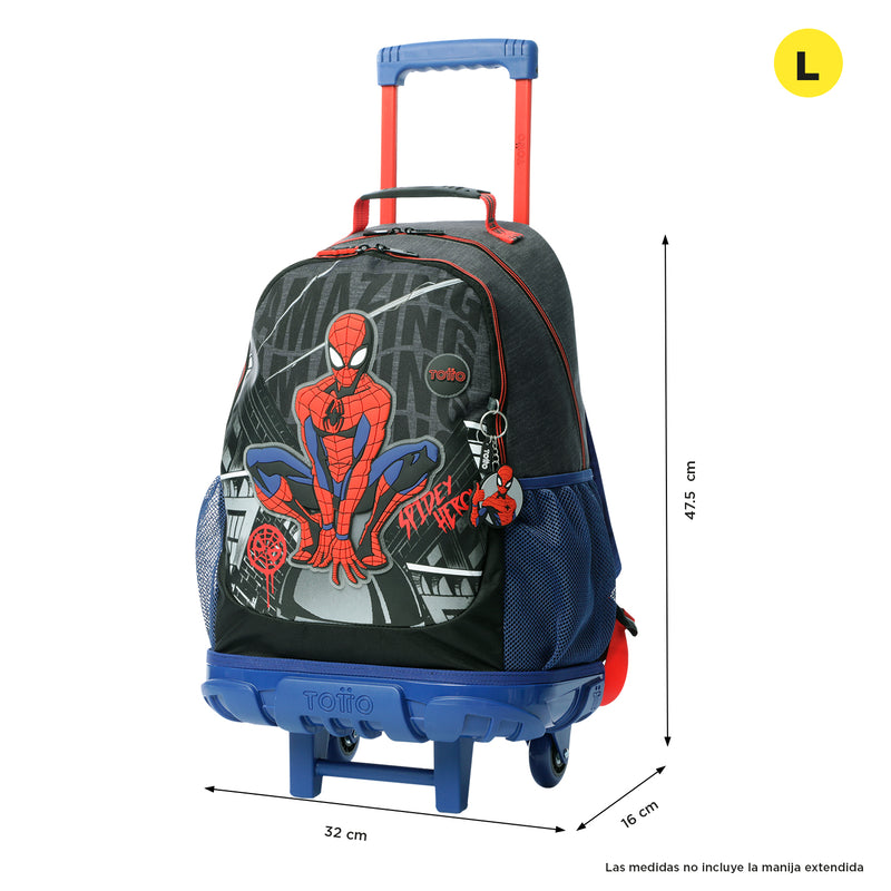 Morral para Niño Spiderman Amazing L Azul