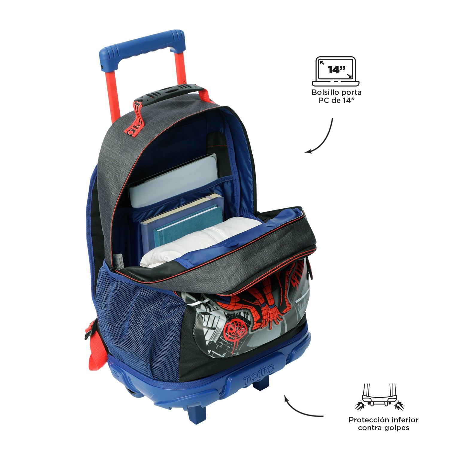 Morral para Niño Spiderman Amazing L Azul – Totto Panamá