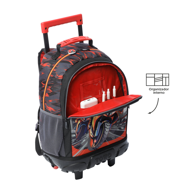 Morral ruedas Niño Speed Biker M Rojo