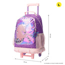 Morral ruedas Niña Unispace L Morado