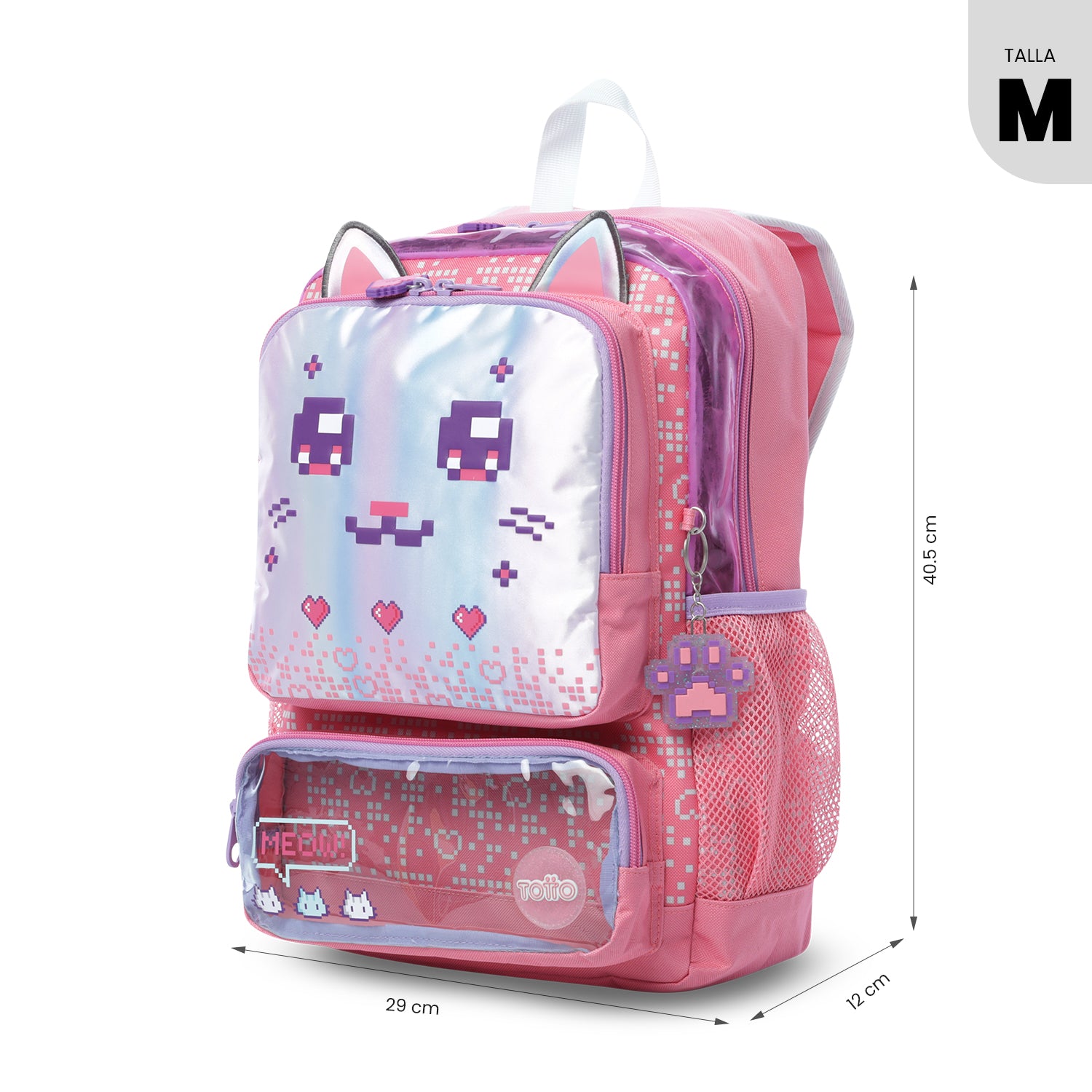 Morral para Niña Andy Cat Mediano Rosado