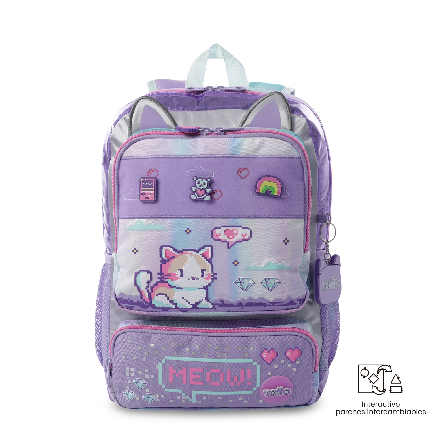 Morral para Niña Andy Cat Mediano Morado