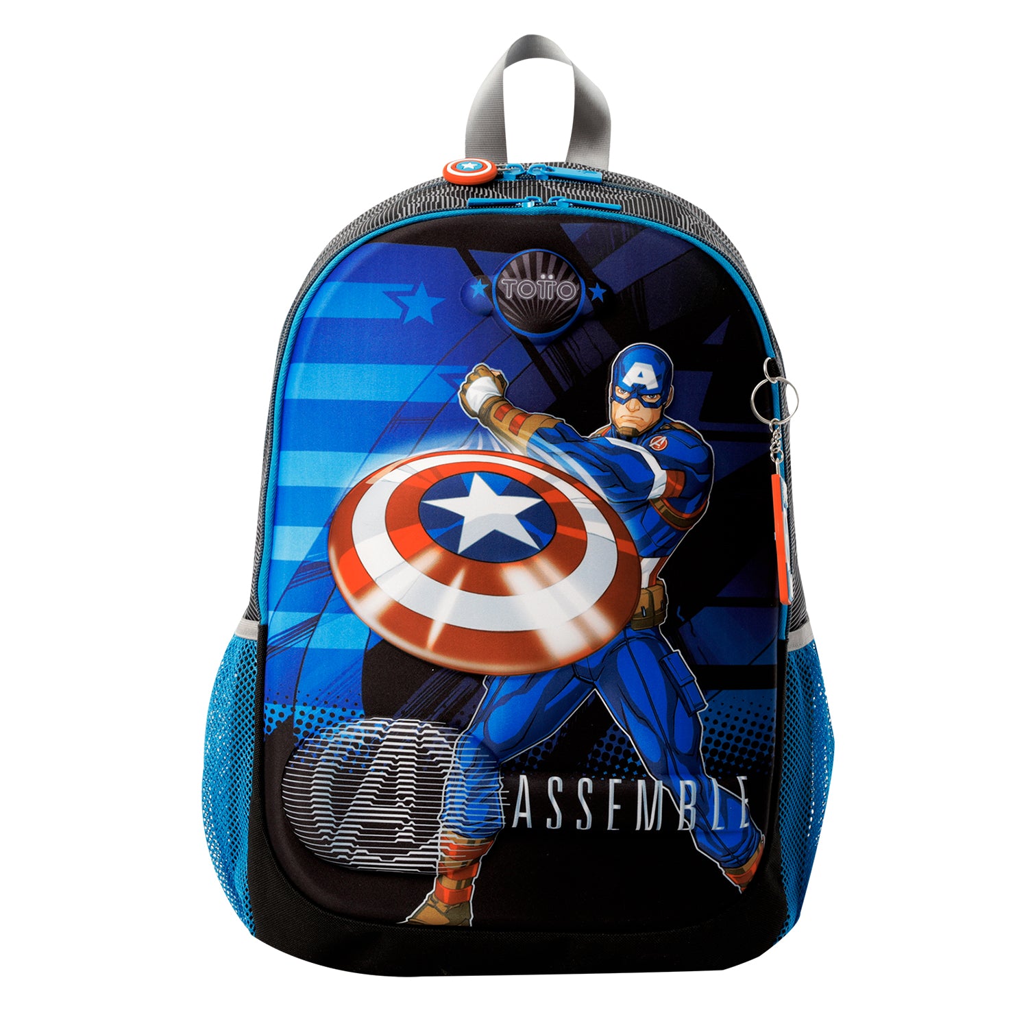 Morral para Niño Avengers Capitán América Grande Gris