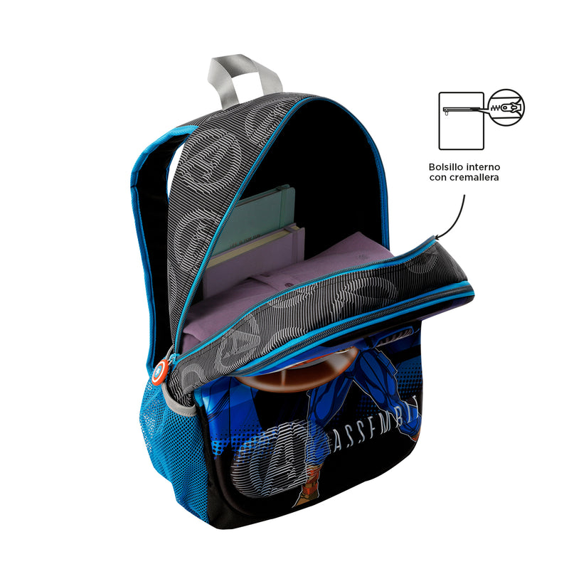 Morral para Niño Avengers Capitán América Grande Gris