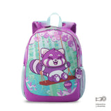 Combo Escolar Morral Bambú + Libro Parar Colorear Mediano Fucsia