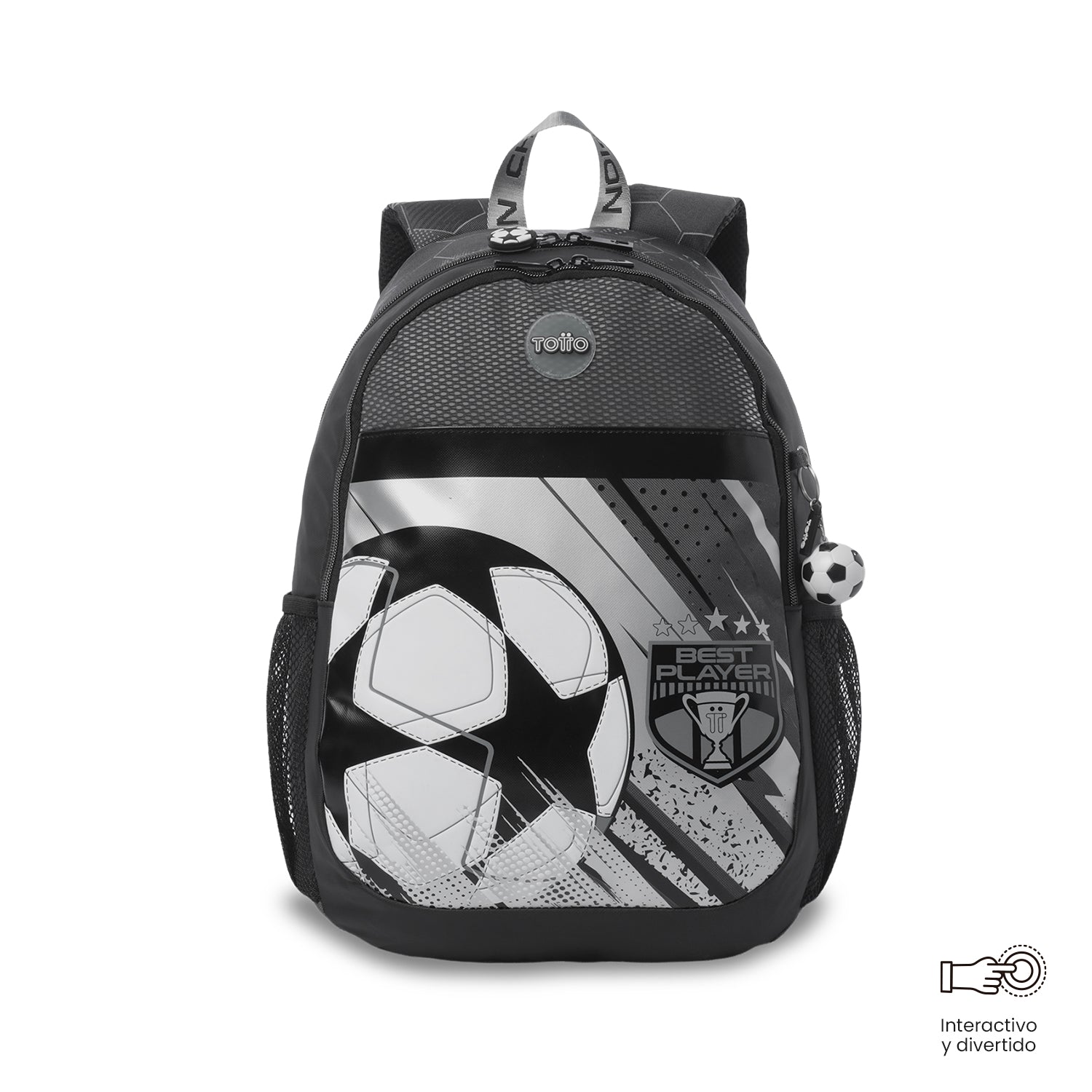 Morral para Niño Champion Grande color Gris