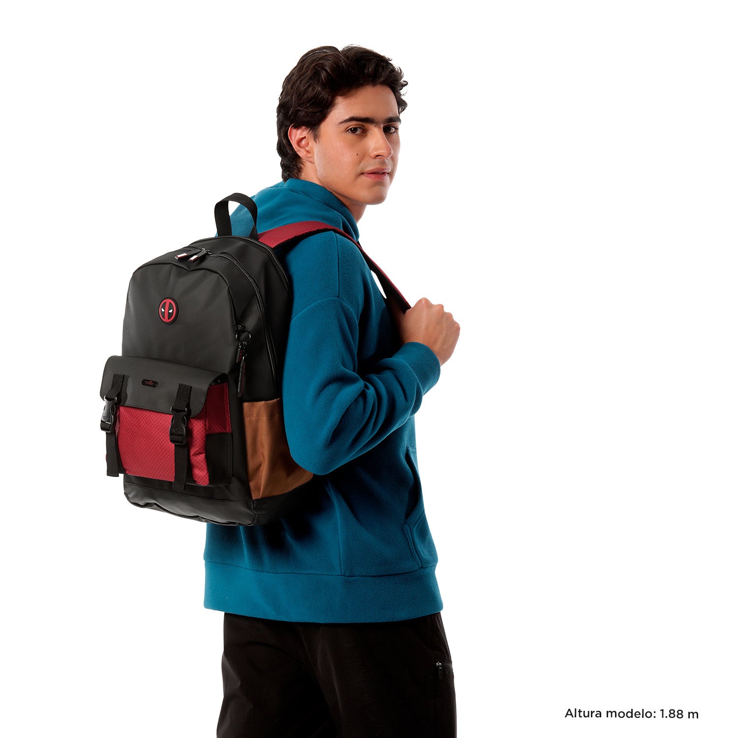 Morral para Hombre Dead Pool Grande Negro