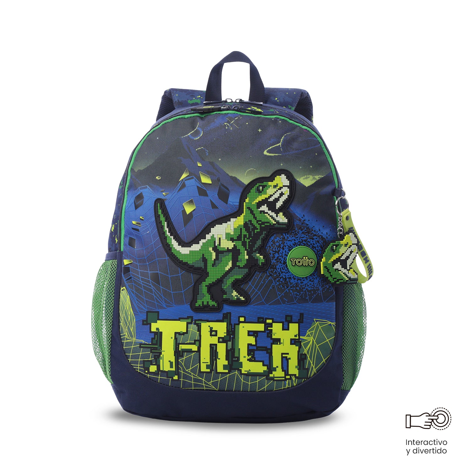 Morral para Niño Digisaurio Grande color Azul