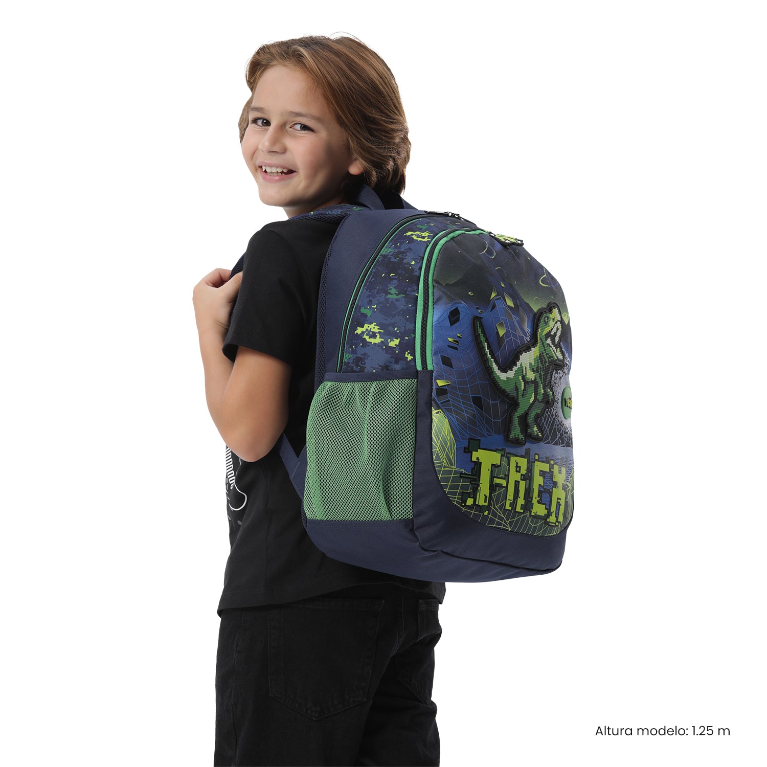 Morral para Niño Digisaurio Grande color Azul