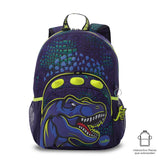 Morral para Niño Dino Rock Mediano Azul