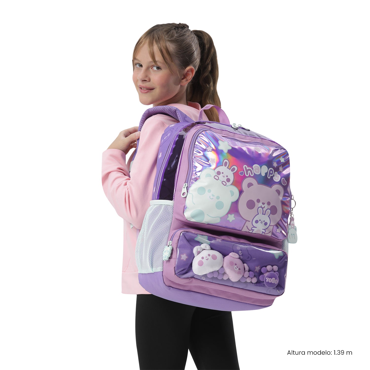 Morral para Niña Friends Party Grande color Morado