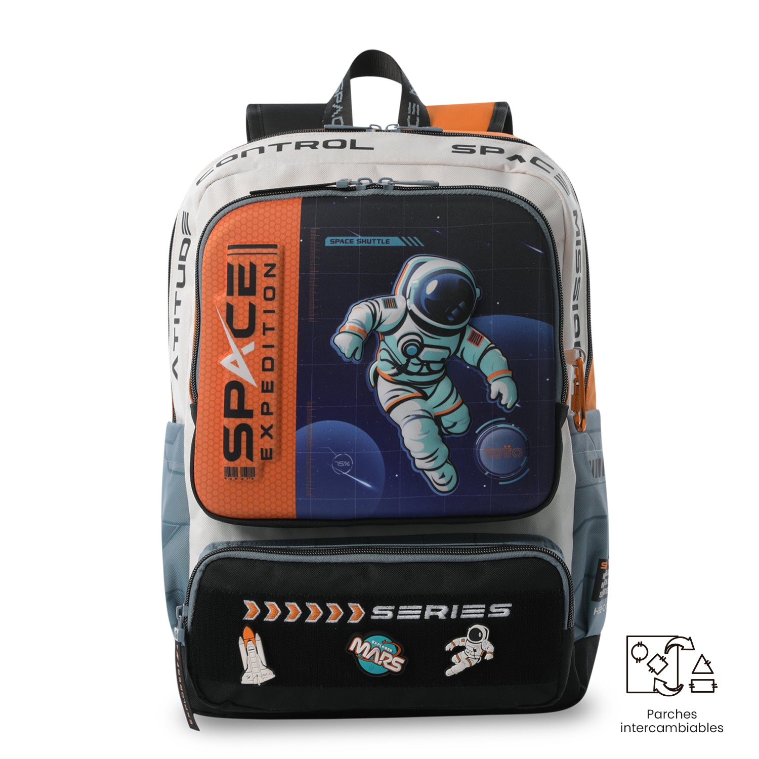 Morral para Niño Gemini Mediano Gris