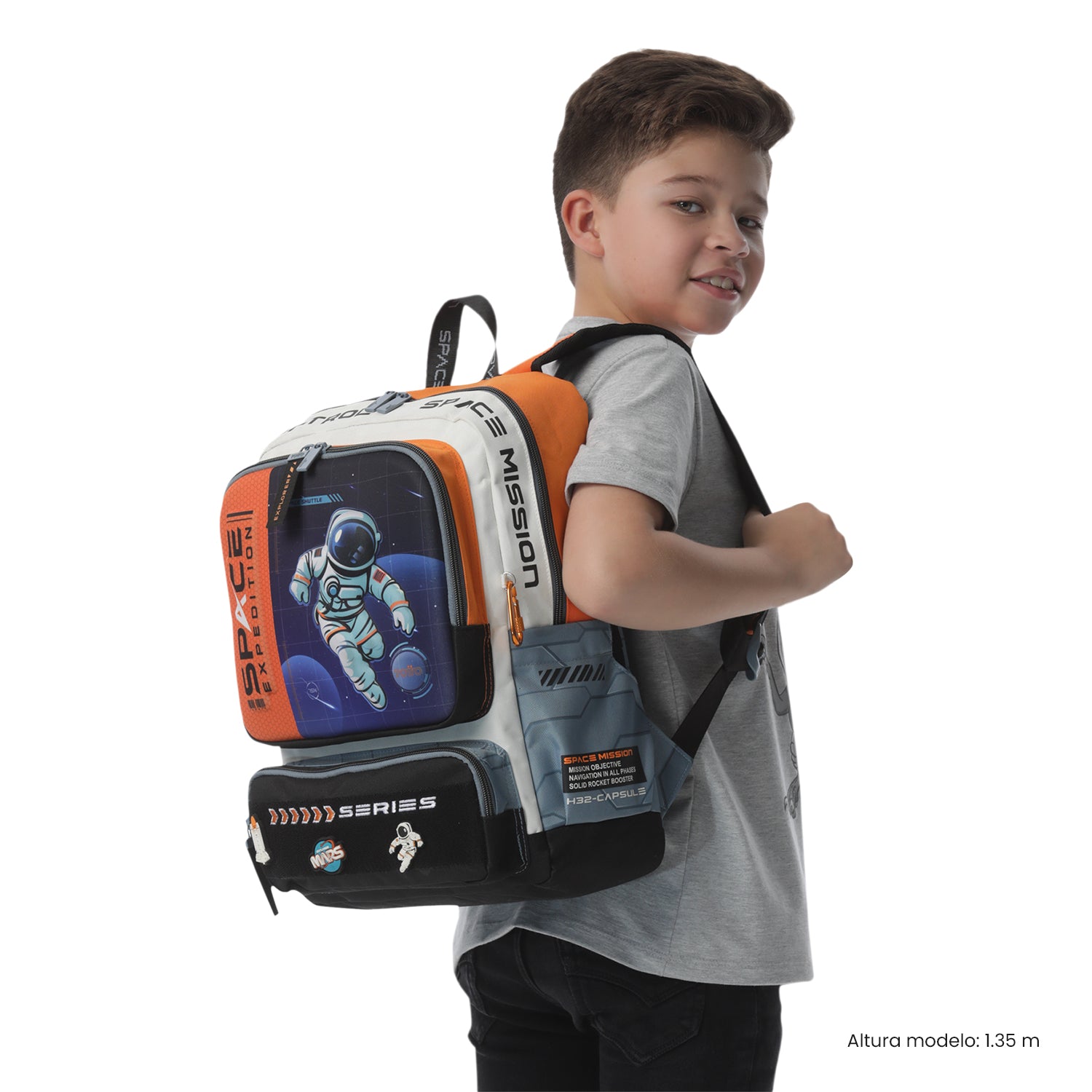Morral para Niño Gemini Mediano Gris – Totto Panamá