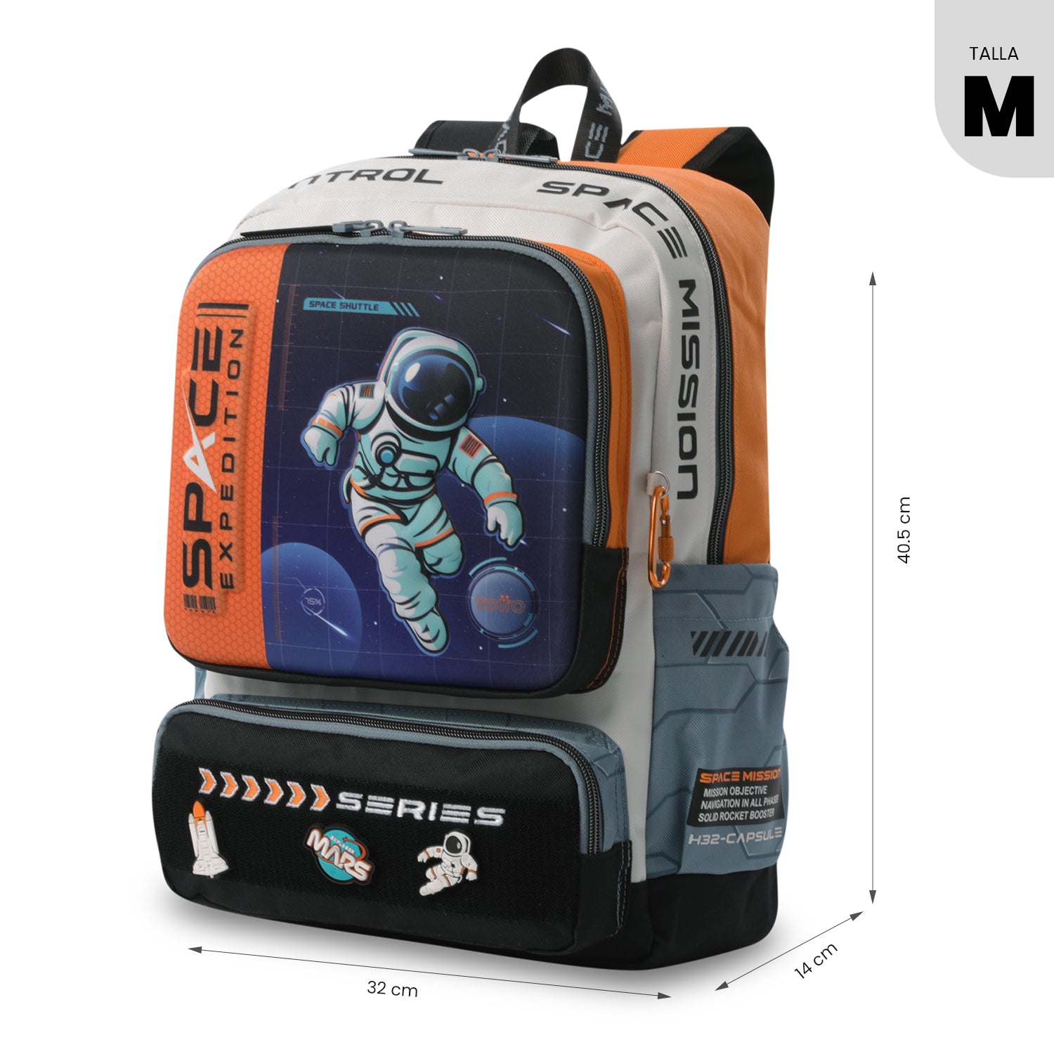 Morral para Niño Gemini Mediano Gris