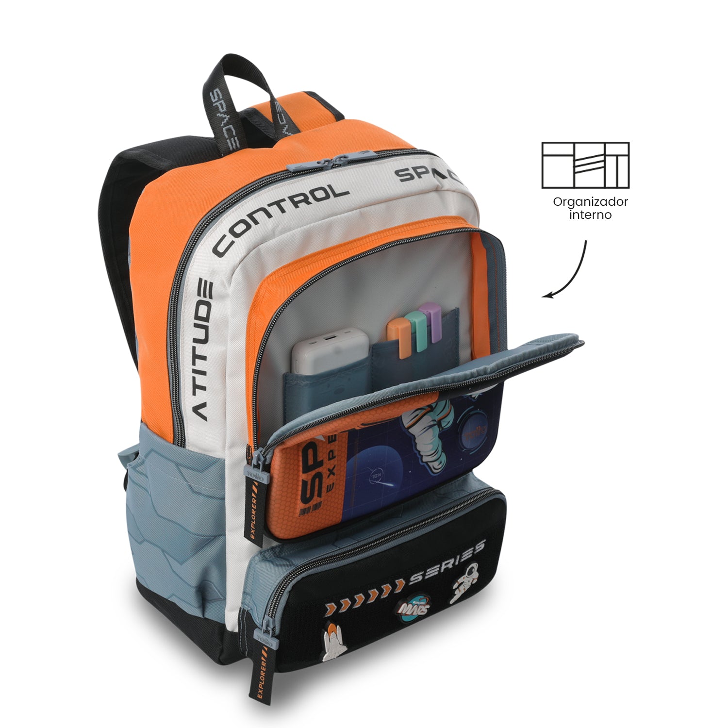 Morral para Niño Gemini Mediano Gris – Totto Panamá