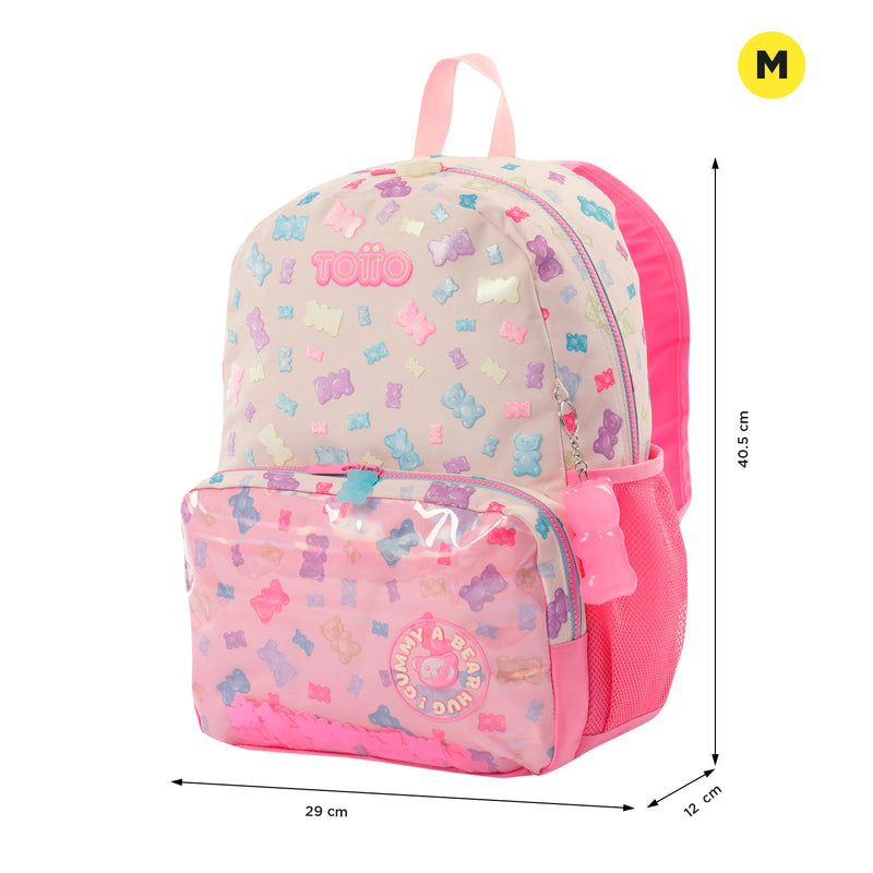 Mochila Para Niña Gummy Bear M Rosado