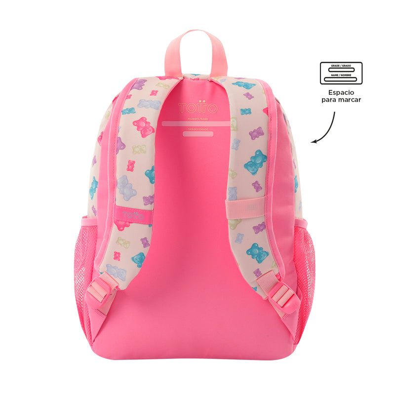 Mochila Para Niña Gummy Bear M Rosado