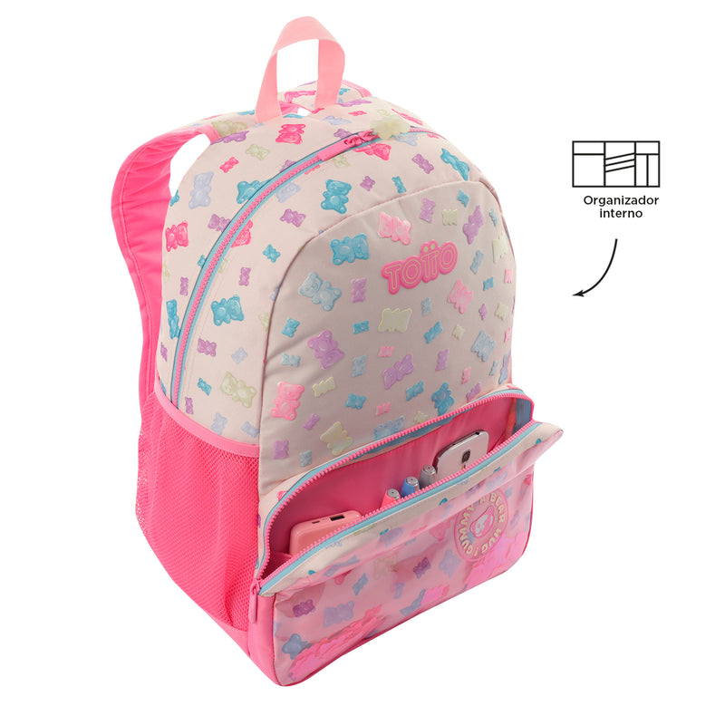 Mochila para Niña Gummy Bear Rosado