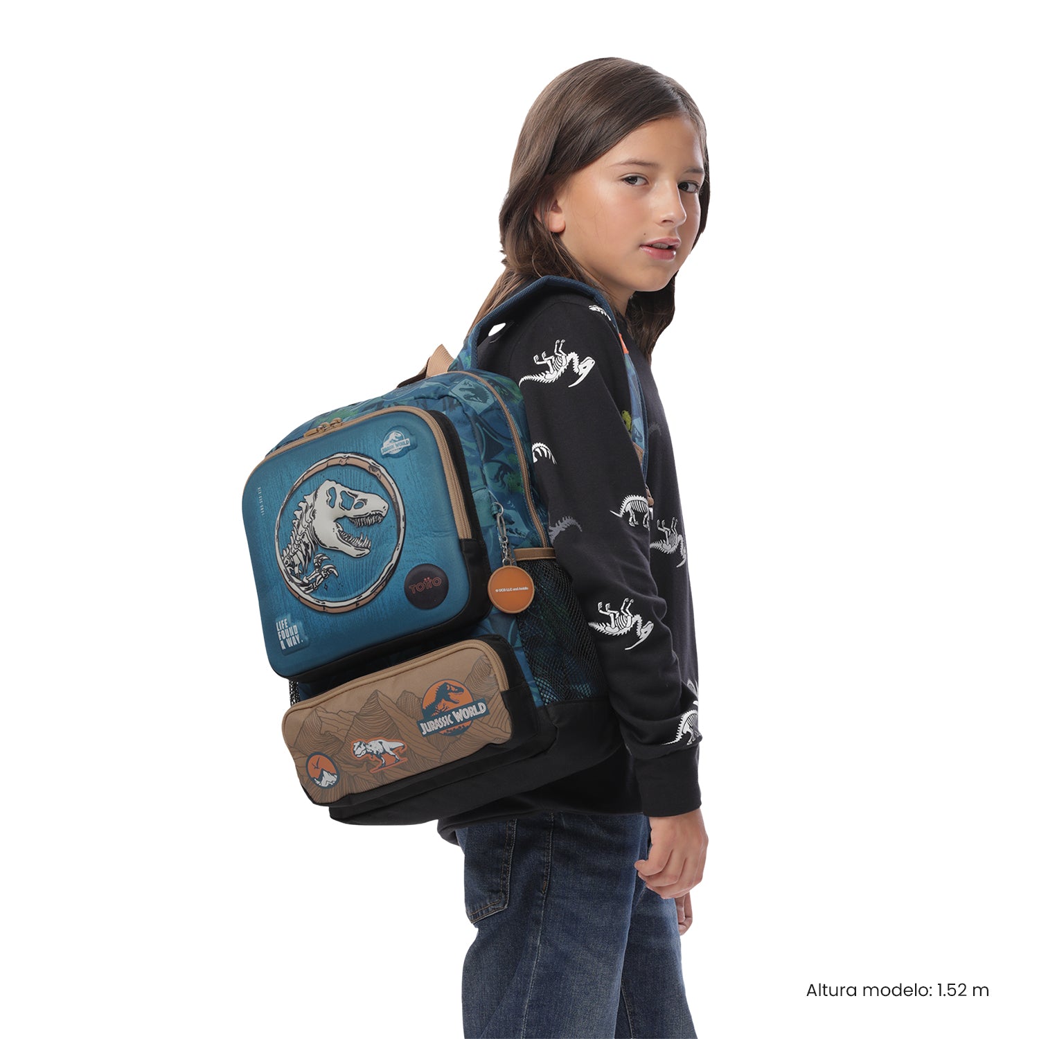 Morral para Niño Jurassic World Territory Mediano Azul