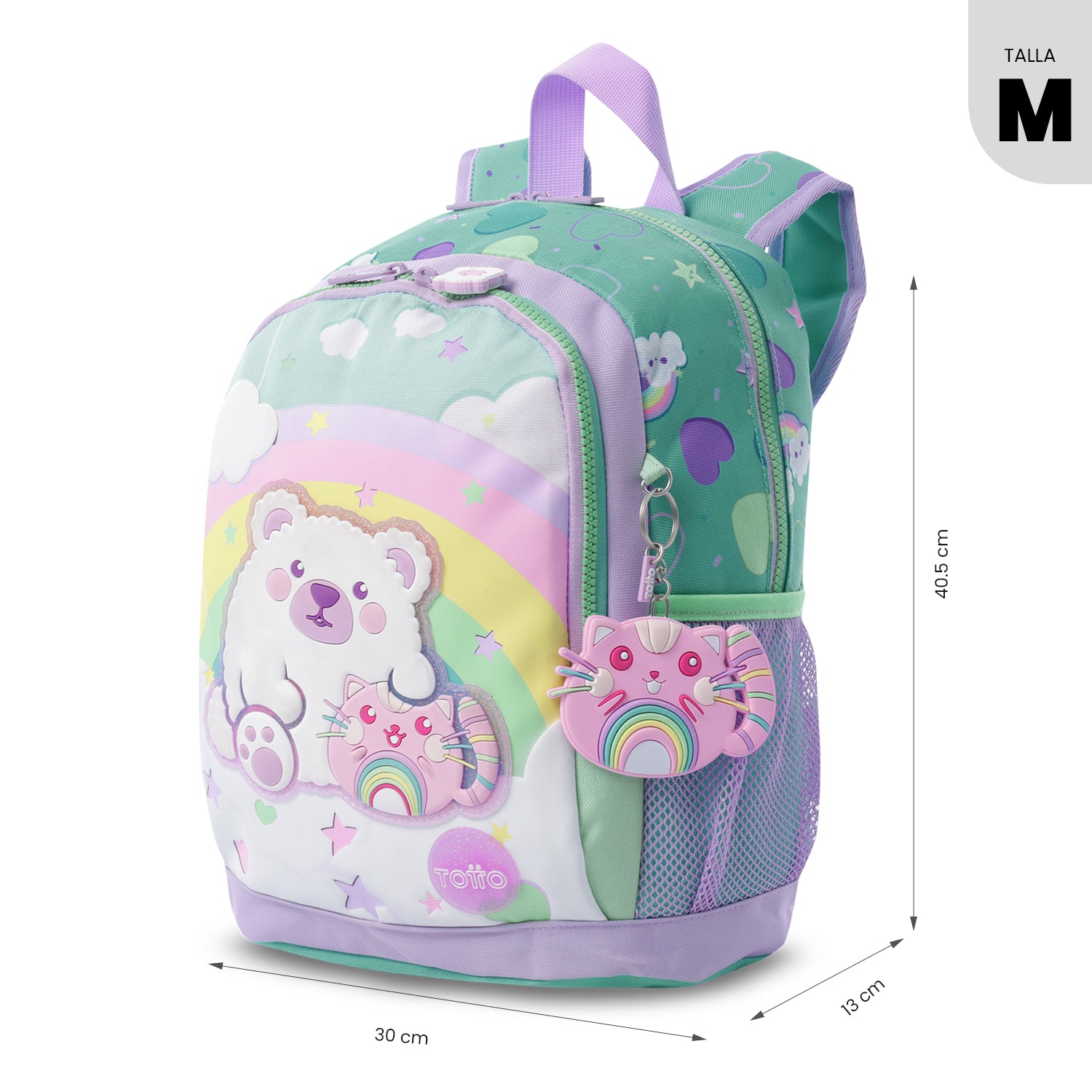 Morral Mediano + Libro Para Colorear Little Magic para Niña Azul