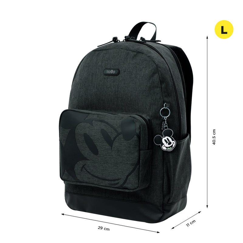 Morral para Hombre Mickey Melange Mediano Gris