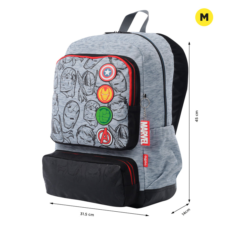 Morral para Niño Super Avengers Mediano Gris