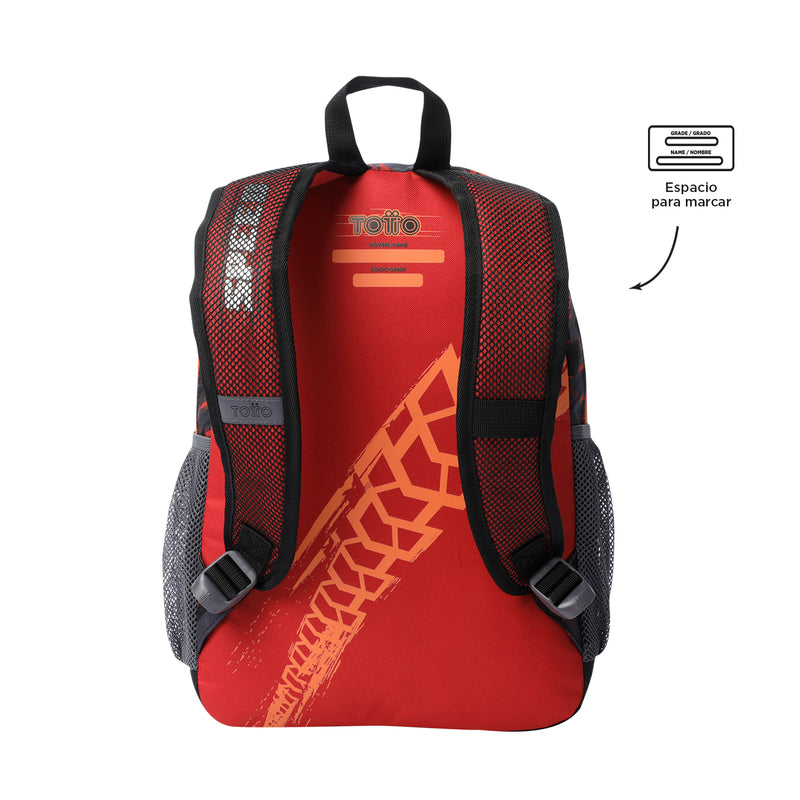 Morral para Niño Speed Biker M Rojo