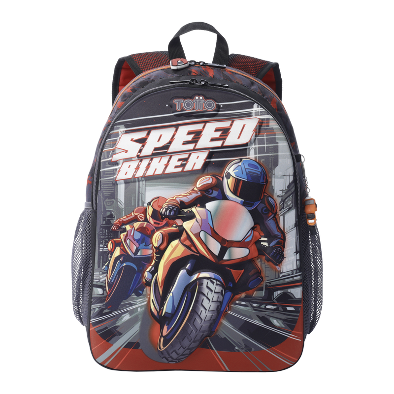 Morral para Niño Speed Biker L Rojo