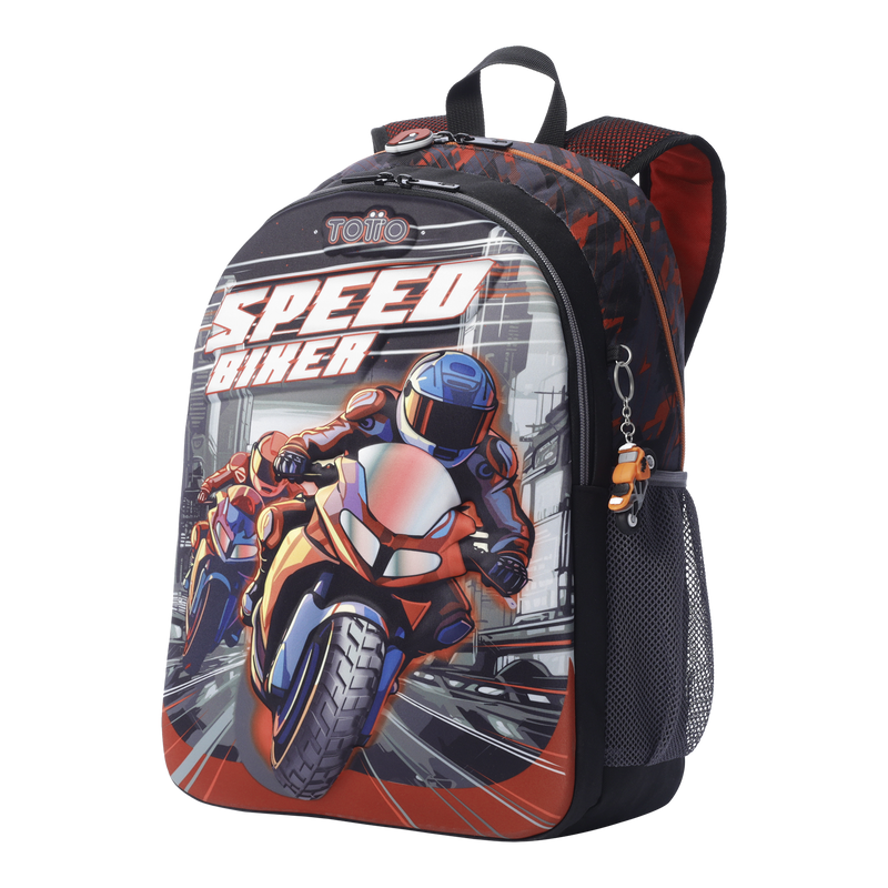 Morral para Niño Speed Biker L Rojo